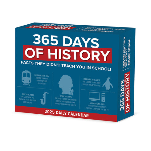 365 DAYS OF HISTORY 2025 BOX CALENDAR - WILLOW CREEK PRESS