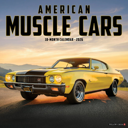 2026 AMERICAN MUSCLE CARS WALL CALENDAR