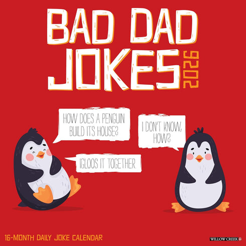 2026 BAD DAD JOKES WALL CALENDAR