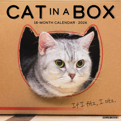 2026 CAT IN A BOX WALL CALENDAR