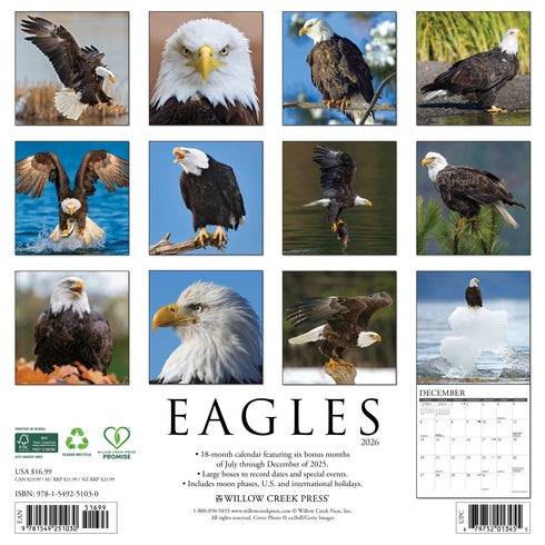 2026 EAGLES WALL CALENDAR
