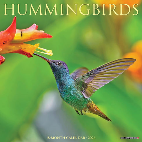 2026 HUMMINGBIRDS WALL CALENDAR