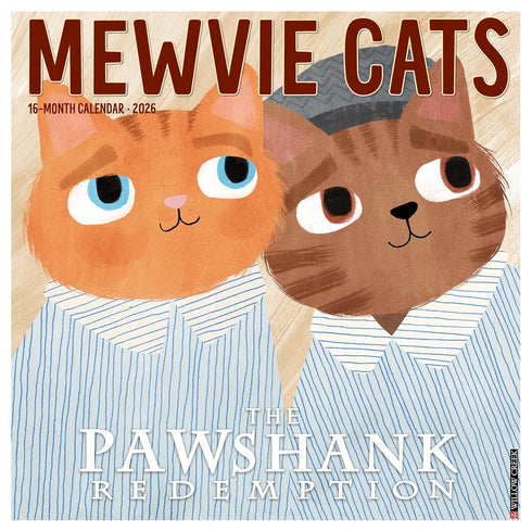 2026 MEWVIE CATS WALL CALENDAR