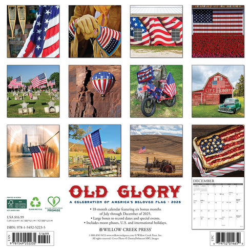 2026 OLD GLORY WALL CALENDAR