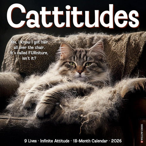 2026 CATTITUDES WALL CALENDAR