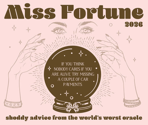 2026 MISS FORTUNE: SLIGHTLY PSYCHIC, MOSTLY CLUELESS DAILY BOXED CALENDAR