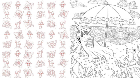 SWEET & SPOOKY COLORING - WILSON. KITTY WILLOW