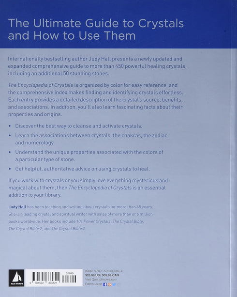 ENCYCLOPEDIA OF CRYSTALS, REVISED AND EXPANDED - HALL. JUDY