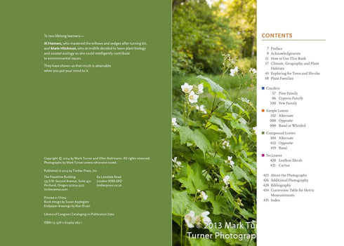 TREES & SHRUBS OF THE PACIFIC NORTHWEST - TURNER. MARK