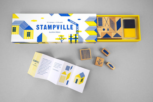 STAMPVILLE: 25 STAMPS + 2 INK PADS