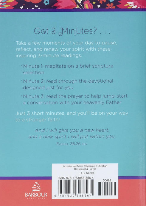 3-MINUTE DEVOTIONS FOR TEEN GIRLS - FRAZIER. APRIL