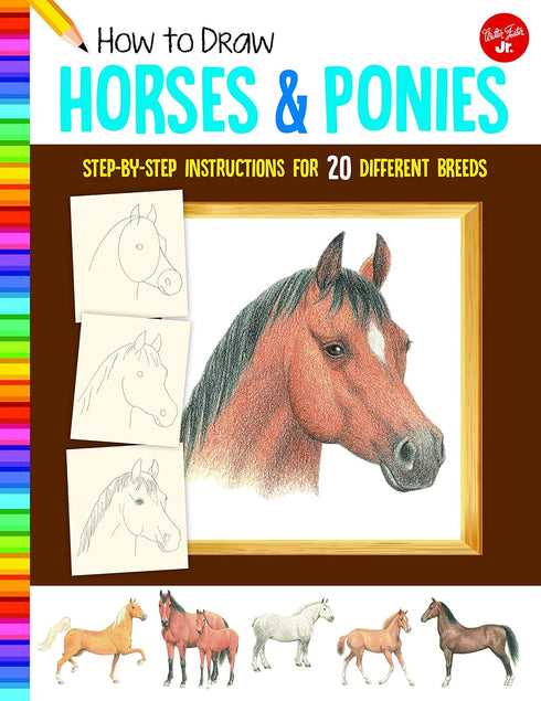 HOW TO DRAW HORSES & PONIES - FARRELL. RUSSELL