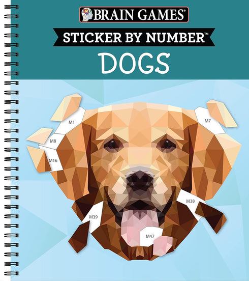 DOGS STICKER-BY-NUMBER - BRAIN GAMES