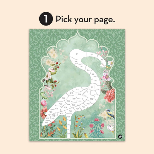 VINTAGE: BIRDS (STICKER-BY-NUMBER) - BRAIN GAMES