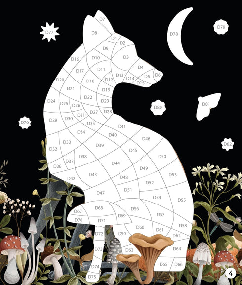 ENCHANTED GARDEN STICKER BY NUMBER - BRAIN GAMES