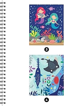 MAGICAL OCEAN STICKER BY NUMBER - BRAIN GAMES