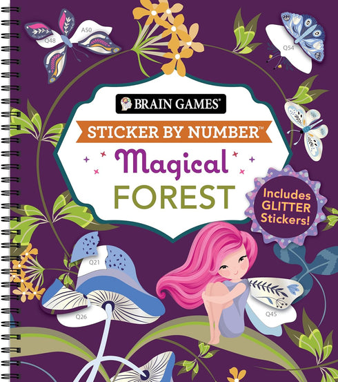 MAGICAL FOREST STICKER BY NUMBER - BRAIN GAMES