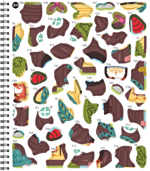 MAGICAL FOREST STICKER BY NUMBER - BRAIN GAMES