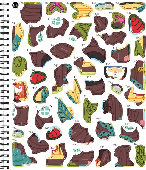 MAGICAL FOREST STICKER BY NUMBER - BRAIN GAMES