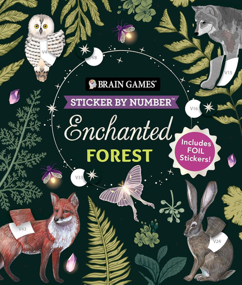 Enchanted Forest Sticker By Number by Brain Games