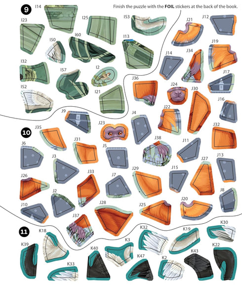 GILDED GARDEN STICKER BY NUMBER - BRAIN GAMES