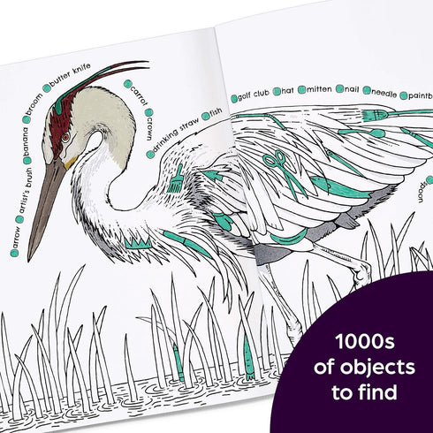 HIDDEN IN NATURE: A COZY HIDDEN PICTURE COLORING BOOK FOR ADULTS - HIGHLIGHTS