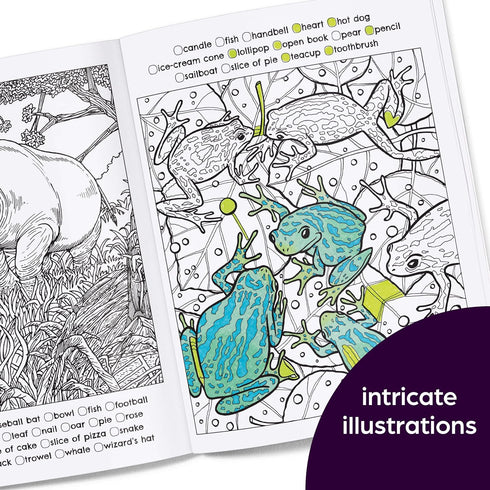 HIDDEN IN NATURE: A COZY HIDDEN PICTURE COLORING BOOK FOR ADULTS - HIGHLIGHTS