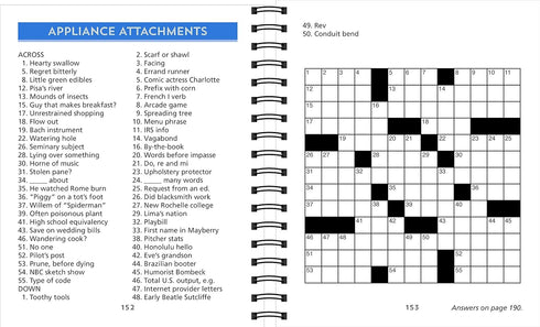 LARGE PRINT CROSSWORD PUZZLES - BRAIN GAMES
