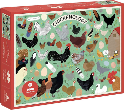 CHICKENOLOGY 1000 PIECE JIGSAW PUZZLE - JOHNSON. MIA; PINTONATO. CAMILLA