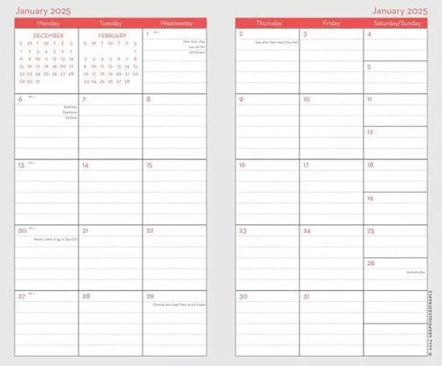 2025 WHIMSICAL PATTERN 2-YEAR POCKET PLANNER