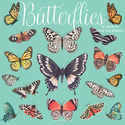 2025 BUTTERFLIES WALL CALENDAR
