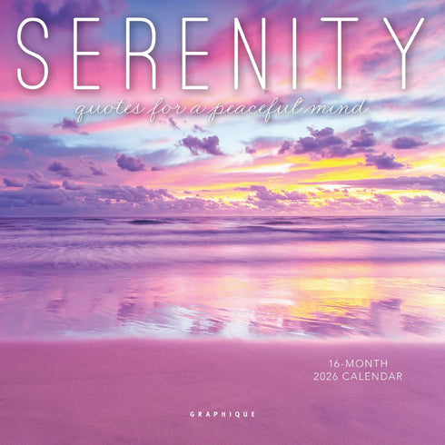 2026 SERENITY 7X7 MINI WALL CALENDAR