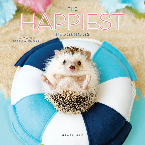 2026 THE HAPPIEST HEDGEHOGS 7X7 MINI WALL CALENDAR