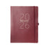 2026 8X10 RED APOLLO VEGAN LEATHER PLANNER