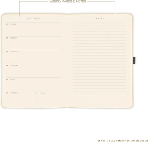 2026 6X8 GOLD APOLLO VEGAN LEATHER PLANNER