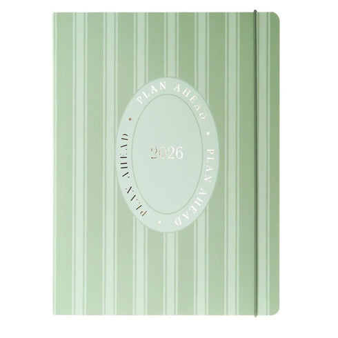 2026 COTTAGE STRIPE 8X10 MONTHLY PLANNER