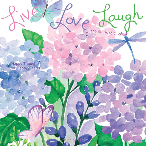 2026 LIVE, LAUGH, LOVE 12X12 WALL CALENDAR