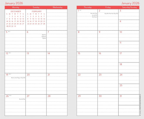 2026-2027 TYPOGRAPHIC TWO-YEAR POCKET PLANNER