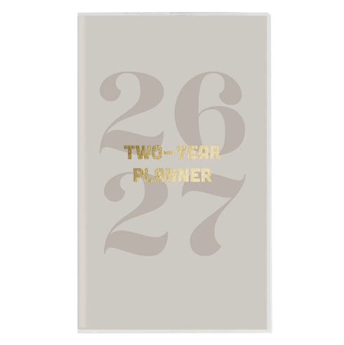 2026-2027 TYPOGRAPHIC TWO-YEAR POCKET PLANNER