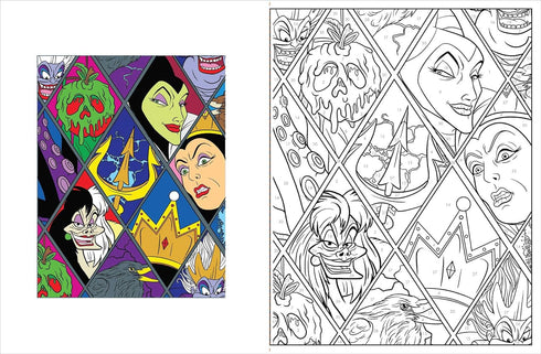 DISNEY VILLAINS COLOR-BY-NUMBER - THUNDER BAY PRESS