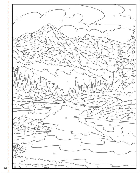 BOB ROSS COLOR-BY-NUMBER