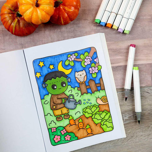 COZY NIGHTMARE GLOW-IN-THE-DARK COLORING - THUNDER BAY PRESS