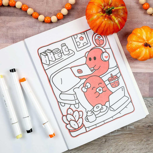 COZY NIGHTMARE GLOW-IN-THE-DARK COLORING - THUNDER BAY PRESS