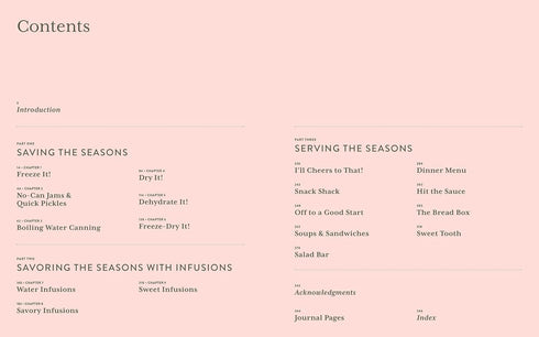 PRESERVING THE SEASONS - CAPELLE. HOLLY