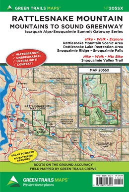 205SX RATTLESNAKE MOUNTAIN, WA - GREEN TRAILS MAPS