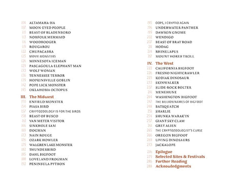 THE UNITED STATES OF CRYPTIDS - OCKER. J. W.