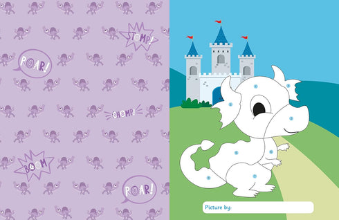 MY FIRST STICKER BY NUMBER: DINOSAURS & DRAGONS - QUINTANILLA. HAZEL