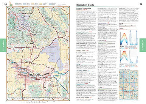 IDAHO ROAD AND RECREATION ATLAS - BENCHMARK MAPS