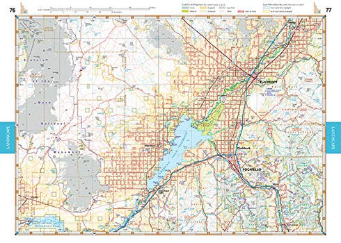 IDAHO ROAD AND RECREATION ATLAS - BENCHMARK MAPS