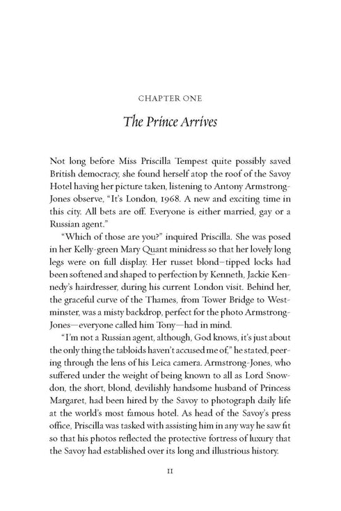 PRINCESS THE SAVOY: A PRISCILLA TEMPEST MYSTERY, BOOK 3 - BASE. RON; EMERY. PRUD